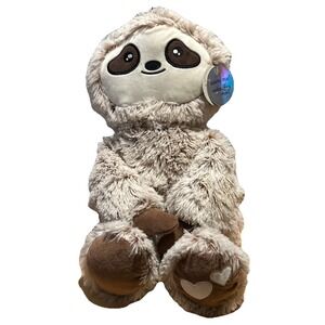 Snuggle Buddy Sloth "Seth" Heat and Hug Plush Toy 10"in Tall